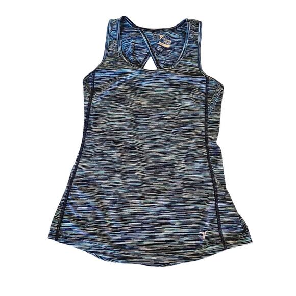 Active By Old Navy Tops - Old Navy Active XS Blue Go-Dry Racerback Tank Fitted Athletic Workout Top